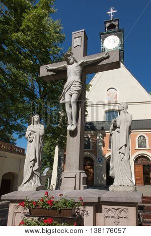 Mountain St. Anna Basilica Franciscan monastery and the International Shrine of St. Anna Poland