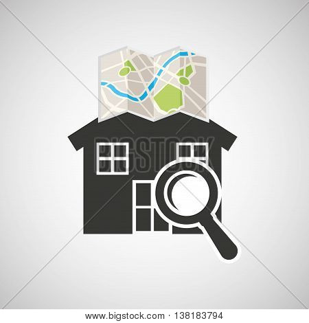 sale house home sold business isolated, vector illustration
