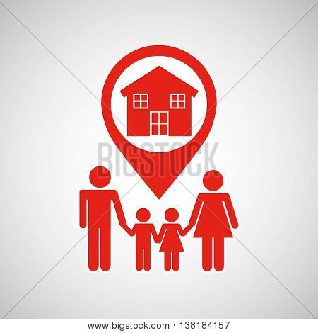 sale house home sold business isolated, vector illustration