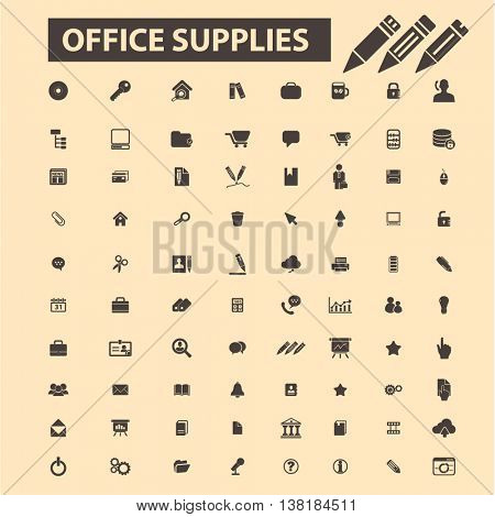 office supplies icons