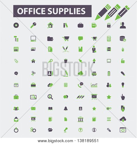 office supplies icons