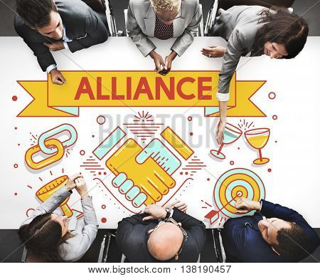 Alliance Team Together Collaboration Partnership Concept