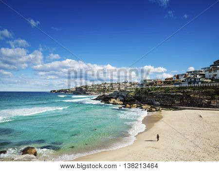 tamarama beach view near bondi on sydney australia coast