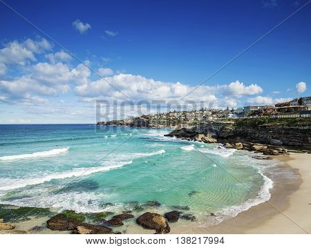 tamarama beach view near bondi on sydney australia coast