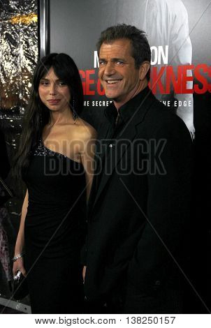 Mel Gibson and Oksana Grigorieva at the Los Angeles premiere of 'Edge of Darkness' held at the Grauman's Chinese Theater in Hollywood, USA on January 26, 2010. 