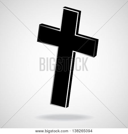Cross. Christian Symbol. Vector illustration. Eps 10