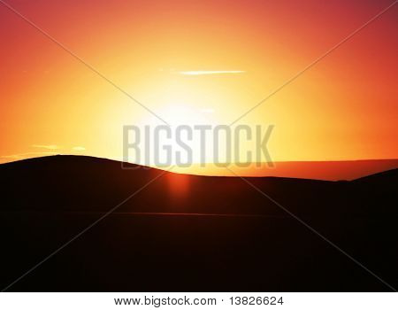 Sunsrise en el desierto