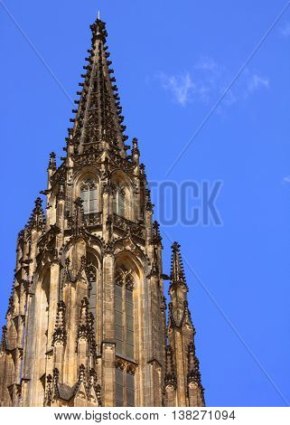 Prague, travel photo, summer day and blue sky