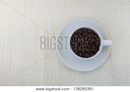 Coffee Beans In A Cup.