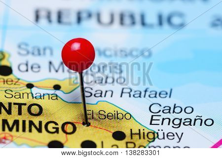 El Seibo pinned on a map of Dominican Republic