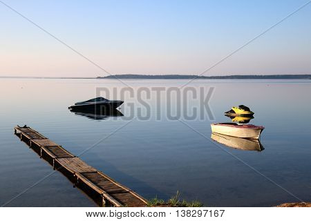 Summer at the lake Naroch, the largest lake in Belarus