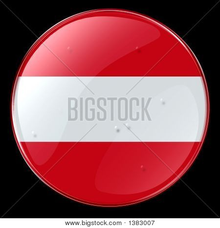 Botão de bandeira de Áustria