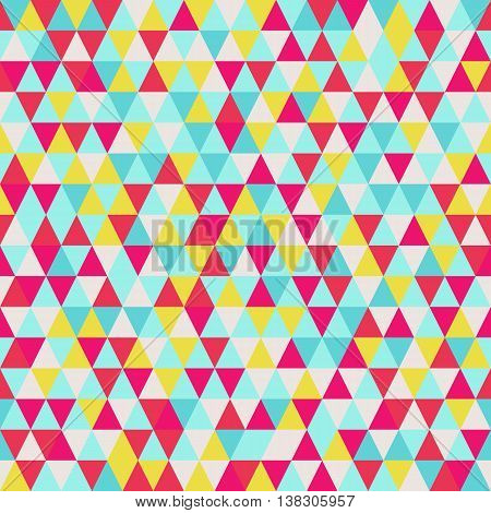 Seamless triangle pattern. Decorative geometric abstract texture. Vector background