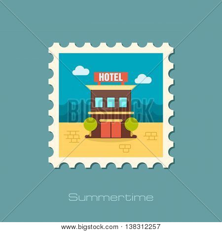 Hotel vector stamp. Travel. Summer. Summertime. Holiday. Vacation eps 10