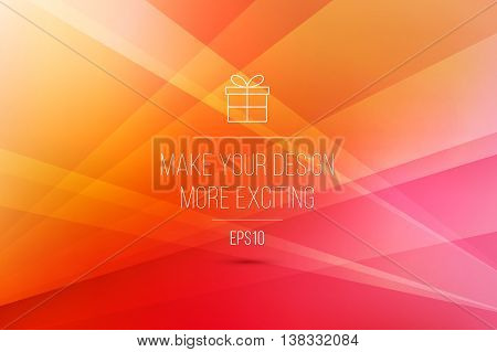 Vector abstract background template with lines and rectangles for business and communication in overlay and polygonal style.