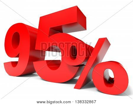 Red Ninety Five Percent Off. Discount 95%.