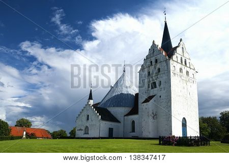 Horne church near the Danish town Faaborg