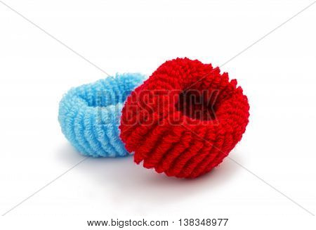 scrunchy isolated elastic fashion on white background