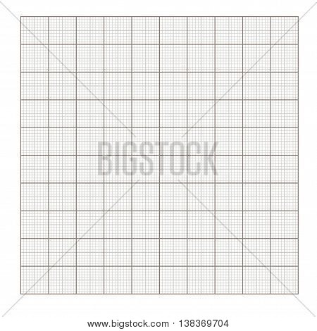 Square grid background. Blank millimeter. Vector. Gold line.