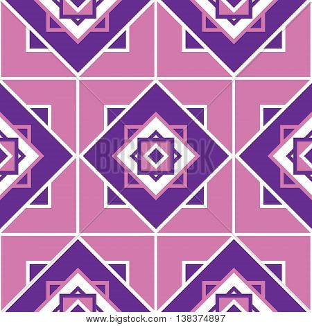 Seamless geometric pattern texture. Square and diamonds.