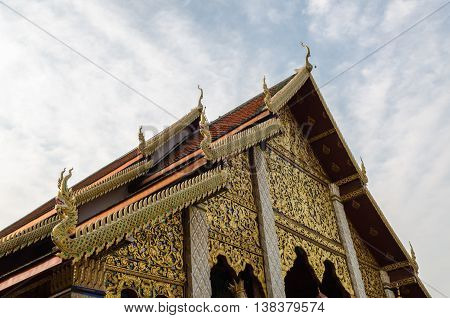 Haripunchai Temple, Lampoon, Thailand. .