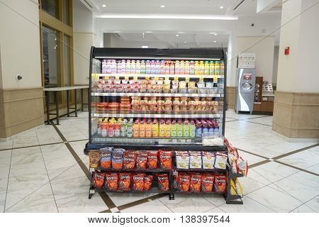 CHICAGO, IL - CIRCA APRIL, 2016: inside of the Walgreens store. The Walgreen Company is an American pharmaceutical company which operates the second-largest chain in the USA behind CVS Health.