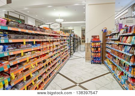 CHICAGO, IL - CIRCA APRIL, 2016: inside of the Walgreens store. The Walgreen Company is an American pharmaceutical company which operates the second-largest chain in the USA behind CVS Health.