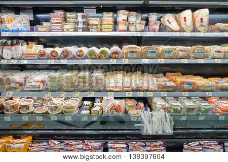 CHICAGO, IL - CIRCA APRIL, 2016: inside of the Walgreens store. The Walgreen Company is an American pharmaceutical company which operates the second-largest chain in the USA behind CVS Health.