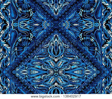 Seamless Boho Pattern With Intricate Gypsy Detailes Seamless Boho Pattern With Intricate Gypsy Detailes