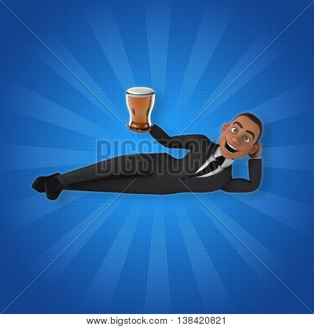 Fun businessman