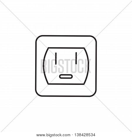 Power Socket vector icon. Universal Power Socket vector icon to use in web and mobile UI energy basic UI element. Vector illustration