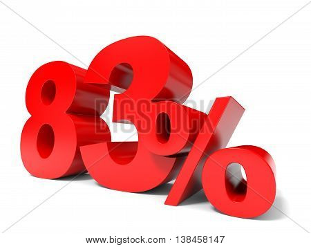 Red Eighty Three Percent Off. Discount 83%.