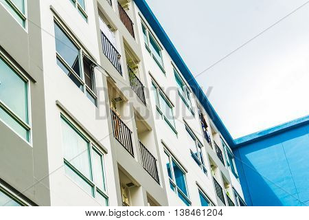Typical Lowrise Apartment Building In Urban Area