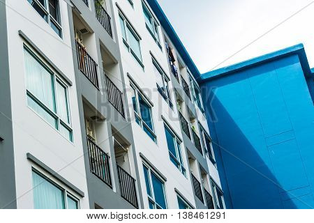Typical Lowrise Apartment Building In Urban Area