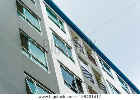 Typical Lowrise Apartment Building In Urban Area