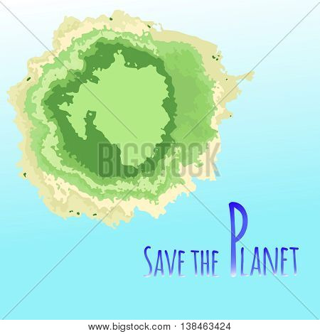Think Green. Ecology Concept. Save our planet