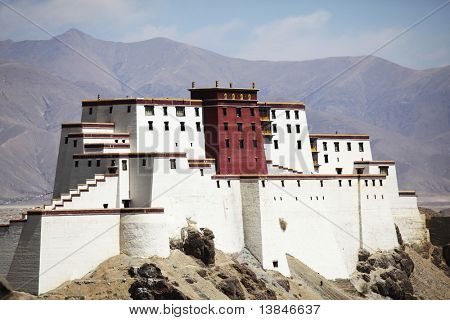 Shigatse klášter v Tibetu