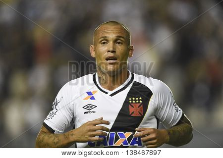 Rio de Janeiro Brasil - july 13 2016: Leandro player in match between Vasco and Santa Cruz by the Brasil championship in the Sao Januario Stadium