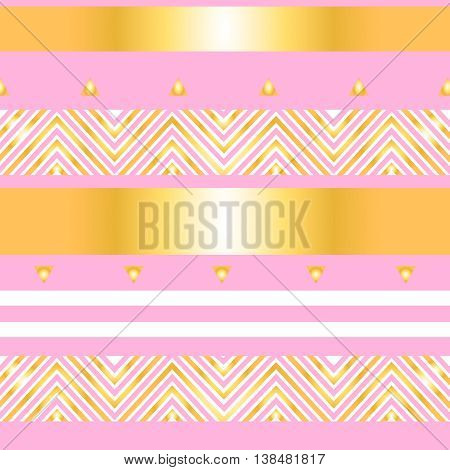 geometric seamless pattern with triangle and strips