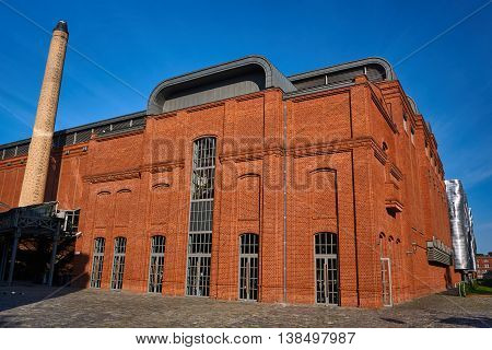 Facade and construction which industrial building in Poznan
