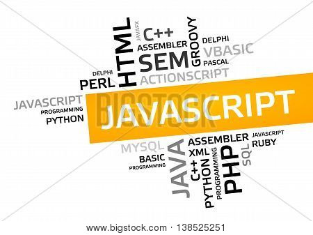 Javascript Word Cloud, Tag Cloud, Vector Graphic