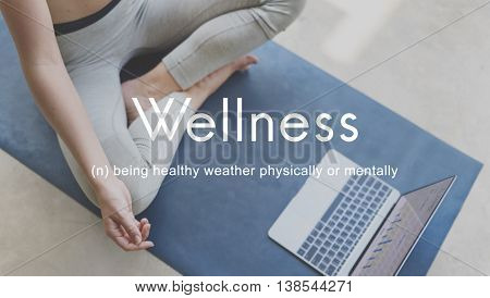 Salubrious Wellness Healthy Fitness Strong Powerful Concept