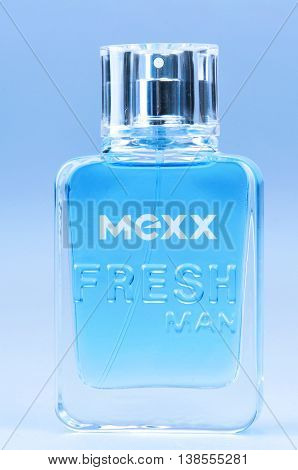 KIEV UKRAINE - December 09 2011. Illustrative editorial photo - perfume for men Mexx Fresh Man
