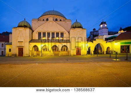 Synagogue in the old town of Trencin, Slovakia.