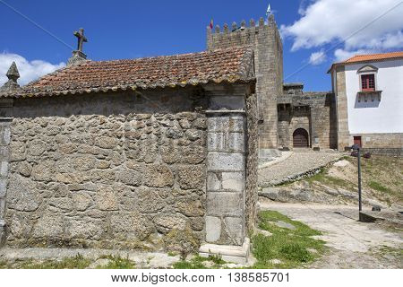 Belmonte castle and chaple. Historic village of Portugal, near Covilha