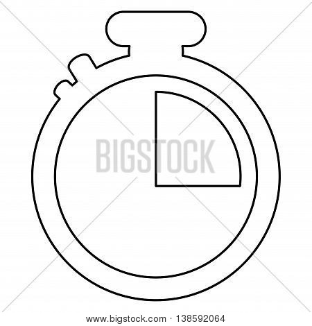 flat design analog chronometer icon vector illustration