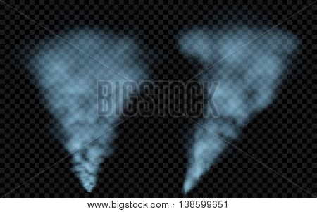 Translucent Light Blue Smoke