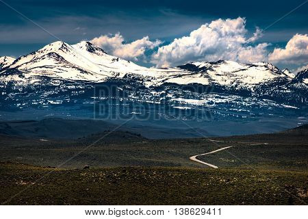 Blue Star Highway To Mono Lake California Overlook