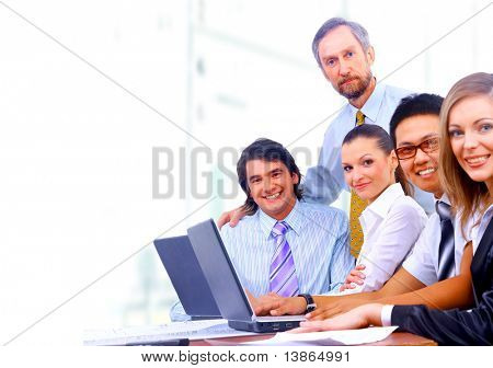 Businessteam en oficina