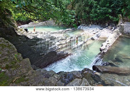 Sochi, Russia - June 26, 2014, The natural monument 